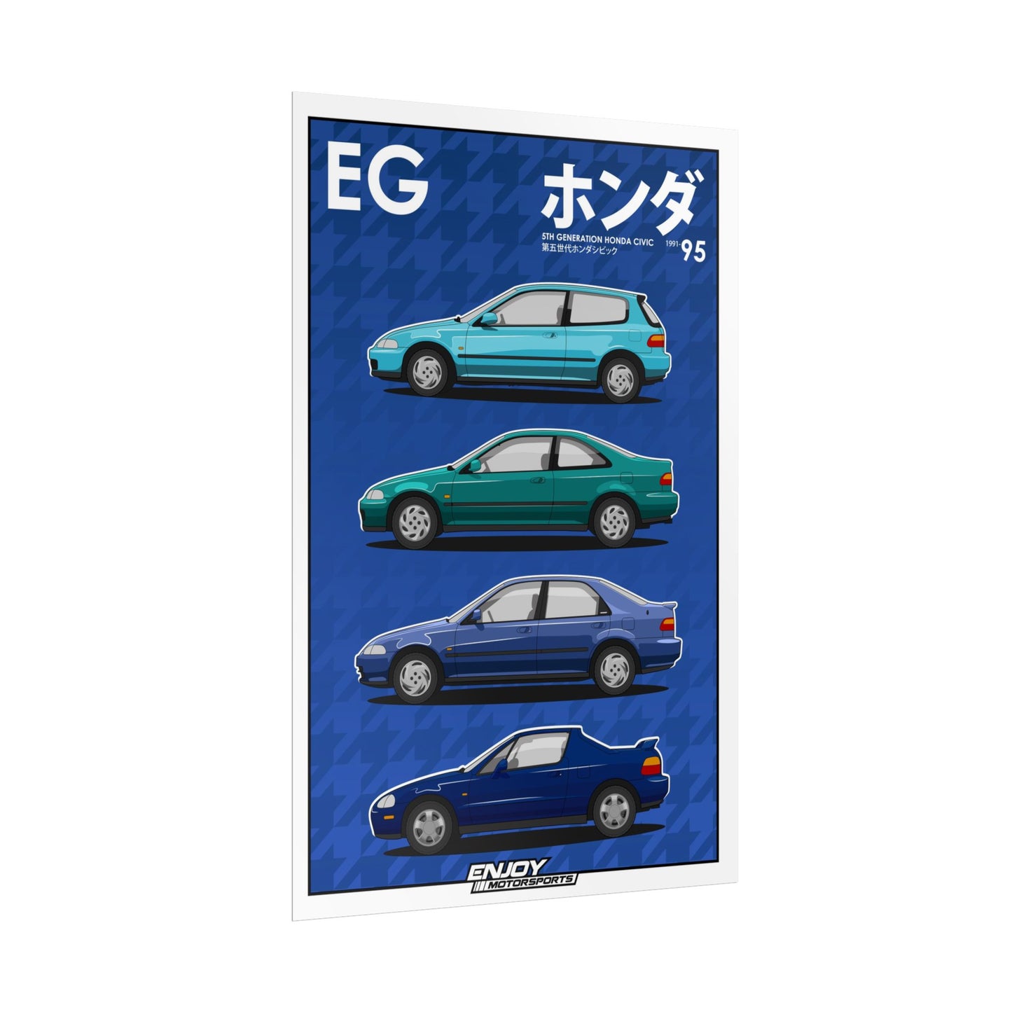 5th Generation Civic Collection - Vertical Rolled Poster