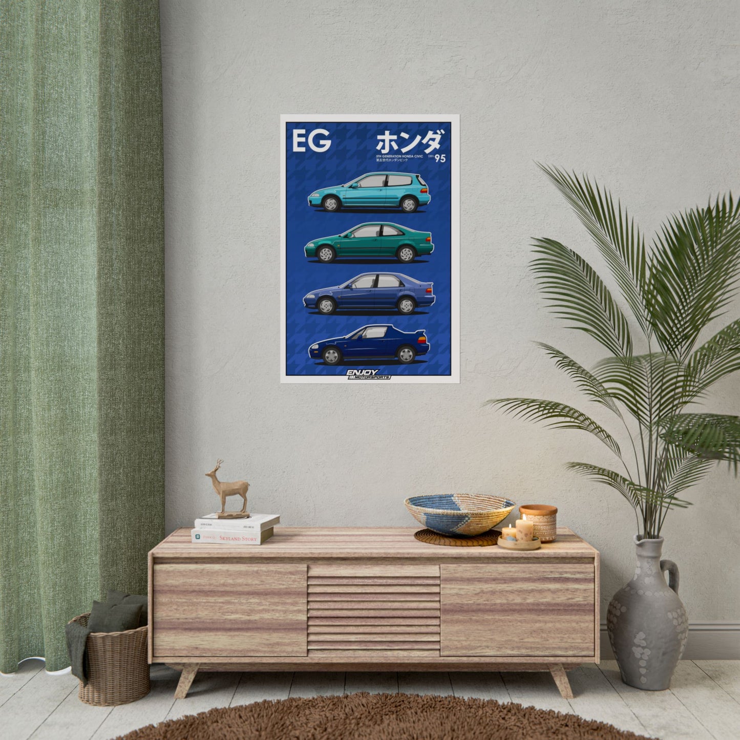 5th Generation Civic Collection - Vertical Rolled Poster