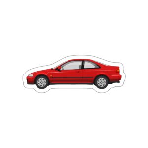 This th generation Civic coupe die-cut sticker is Ideal for Honda fans or anyone looking to personalize their belongings with a stylish sticker